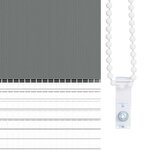 vidaXL Store zèbre gris foncé largeur du tissu 125 9 cm polyester