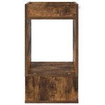 vidaXL Table d'appoint 2 Pièces Chêne fumé 30 x 30 x 56 cm