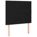 vidaXL Cadre de lit sans matelas noir 120x200 cm tissu