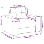 vidaXL Ensemble de canapés 3 pièces avec coussins - Tissu vert foncé