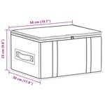 vidaXL Boîte de rangement avec fenêtre transparente 2 Pièces Anthracite