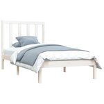 vidaXL Cadre de lit sans matelas blanc bois de pin massif 100x200 cm