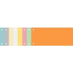 Paquet de 100 Fiches Intercalaire 105x240 Recyclées 2 trous Vert x 12 EXACOMPTA