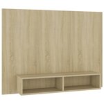 vidaXL Meuble TV mural Chêne Sonoma 120x23 5x90 cm Bois d’ingénierie