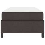 vidaXL Lit à ressorts Marron foncé 80 x 200 cm tissu