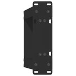 vidaXL Pieds de table basse en U 2 pièces Noir 30 x (30-31) cm Acier