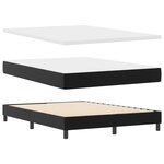 vidaXL Lit à ressorts avec matelas Noir 140 x 190 cm Simili cuir