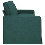 vidaXL Canapé Vert foncé 222 x 80 x 82 cm tissu