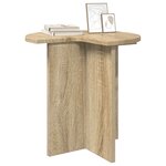 vidaXL Table d'appoint Chêne Sonoma Ø 39 x 38 cm Bois d'ingénierie