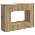 vidaXL Table console Rayé Chêne Artisanal 101 x 29 x 74 cm