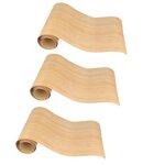 3 rubans de placage bois 20 x 125 cm