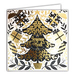 Carte Joyeux Noël avec Enveloppe Blanche 15x15cm