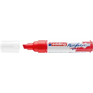 Marqueur acrylique large 5000 rouge trafic 5-10 mm x 5 EDDING