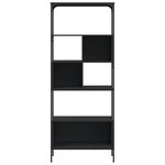 vidaXL Bibliothèque 5 niveaux noir 76x33x188 5 cm bois d'ingénierie
