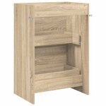 vidaXL Meuble sous lavabo de salle de bain Chêne Sonoma