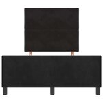 Lit vidaXL Noir 120x190 cm Velours