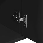 vidaXL Buffet Noir 88x30x70 cm Bois d'ingénierie