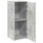 vidaXL Armoire de rangement gris béton 40x45x103 5cm bois d'ingénierie