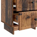 vidaXL Cabinet de chevet 2 Pièces Bois ancien 43 x 34 5 x 47 5 cm