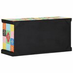 vidaXL Meuble TV Multicolore 100 x 35 x 50 cm Bois de manguier massif