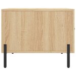vidaXL Table basse Chêne sonoma 50x50x40 cm Bois d'ingénierie