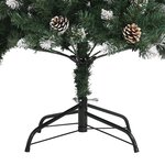vidaXL Sapin de Noël artificiel avec support Vert 180 cm PVC