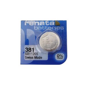 Blister de 1 Pile bouton oxyde argent X381 SR1120SW RENATA