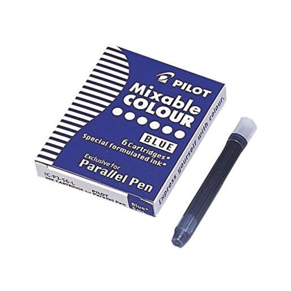 Boite de 6 Cartouches d'encre pour stylo Parallel Pen Bleu PILOT