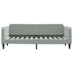 vidaXL Lit de jour avec matelas gris clair 80x200 cm velours