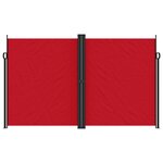 vidaXL Auvent latéral rétractable rouge 200x600 cm