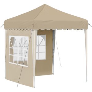 vidaXL Tente de fête pop-up 195 x 195 x 245 cm Crème Tissu Oxford