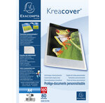 Protège-documents en polypropylène semi rigide kreacover chromaline 160 vues - a4 - x 8 - exacompta