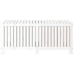 vidaXL Boîte de rangement de jardin Blanc 147x68x64 cm Bois de pin