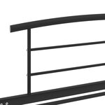 vidaXL Cadre de lit Noir Métal 100 x 200 cm