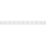 vidaXL Clôture en treillis métallique et ancrage anthracite 2x25 m