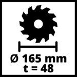 Einhell Scie plongeante TE-PS 165 1200 W