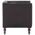 vidaXL Fauteuil noir velours