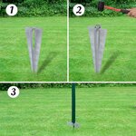 vidaXL Clôture Euro Acier 10 x 1 m Vert