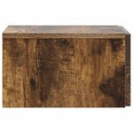 vidaXL Cabinet de chevet mural Chêne fumé 33 x 34 5 x 20 cm