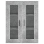 vidaXL Armoire murale gris béton 69 5x34x90 cm