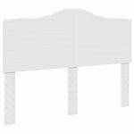 vidaXL Cadre de lit avec tête de lit Blanc 140 x 200 cm Pin massif