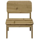 vidaXL Chaise de jardin 60x52 5x72 cm bois de pin imprégné