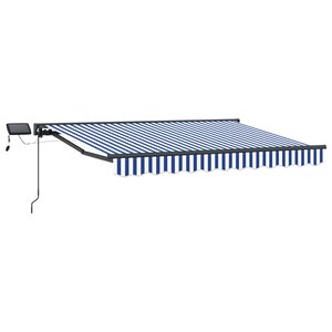 vidaXL Cadre de store manuel avec LEDs 3 5 x 2 m