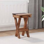 vidaXL Tabouret Naturel 30 x 30 x 48 cm Bois massif de récupération