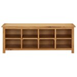 vidaXL Étagère à chaussures 114x37x45 cm Bois de chêne solide