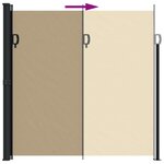 vidaXL Auvent latéral rétractable beige 200x300 cm
