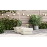 vidaXL Tables de jardin 2 Pièces 60x60x30 cm Bois d'épicéa imprégné
