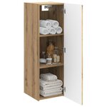 vidaXL Cabinet de Salle de Bain Mural Chêne artisanal