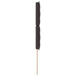 vidaXL Cabeçalho LED Design Lignes Marron Foncé 90 cm Tissu
