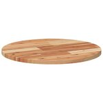 vidaXL Dessus de table rond Ø50x2 cm bois massif d'acacia